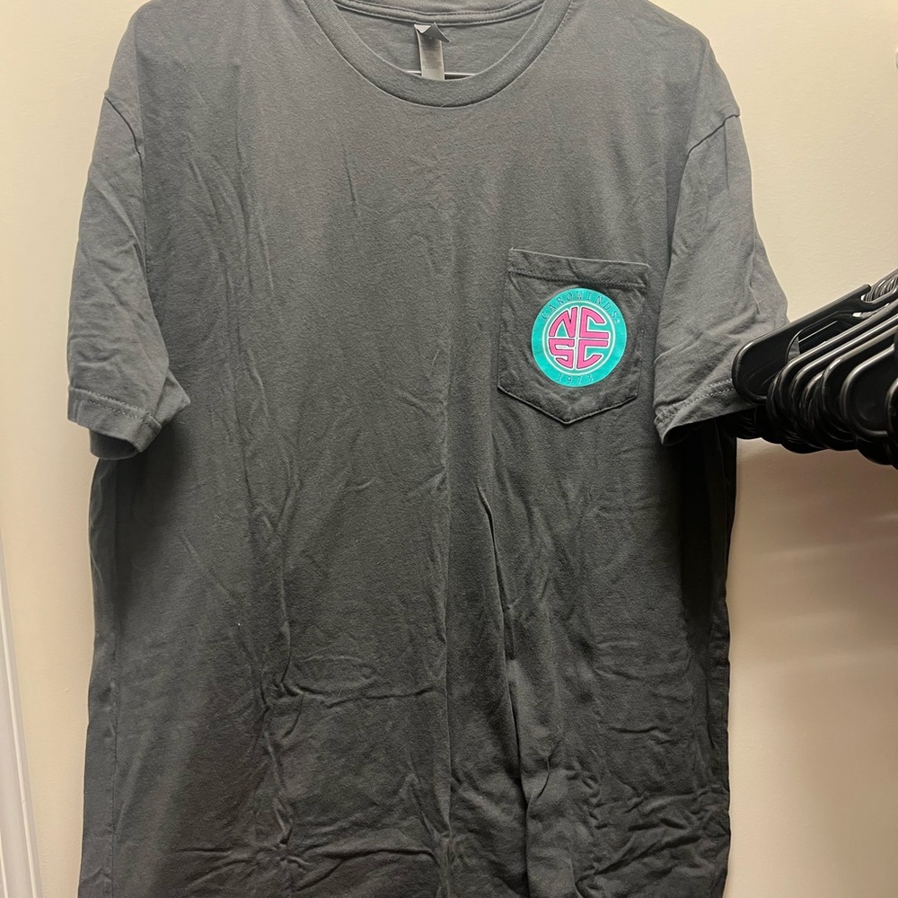 Carowinds Gray T-Shirt with Pocket Logo